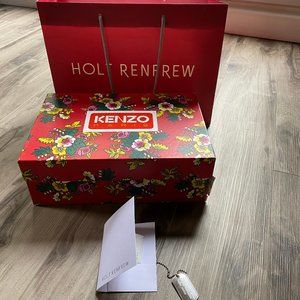 Kenzo Shoe Box and Large Holt Renfrew Shopping bag and Receipt Envelope